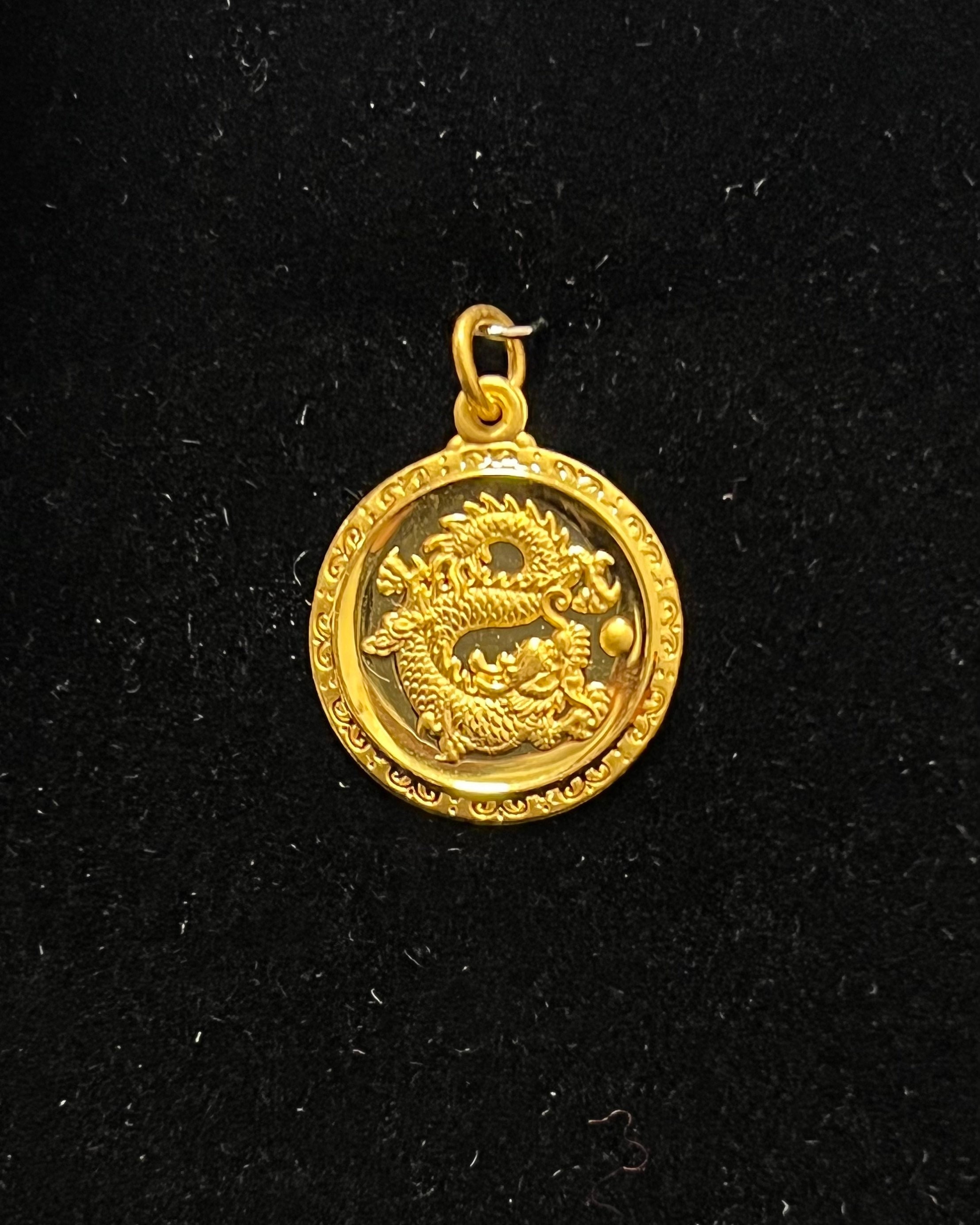 24k dragon pendant discount