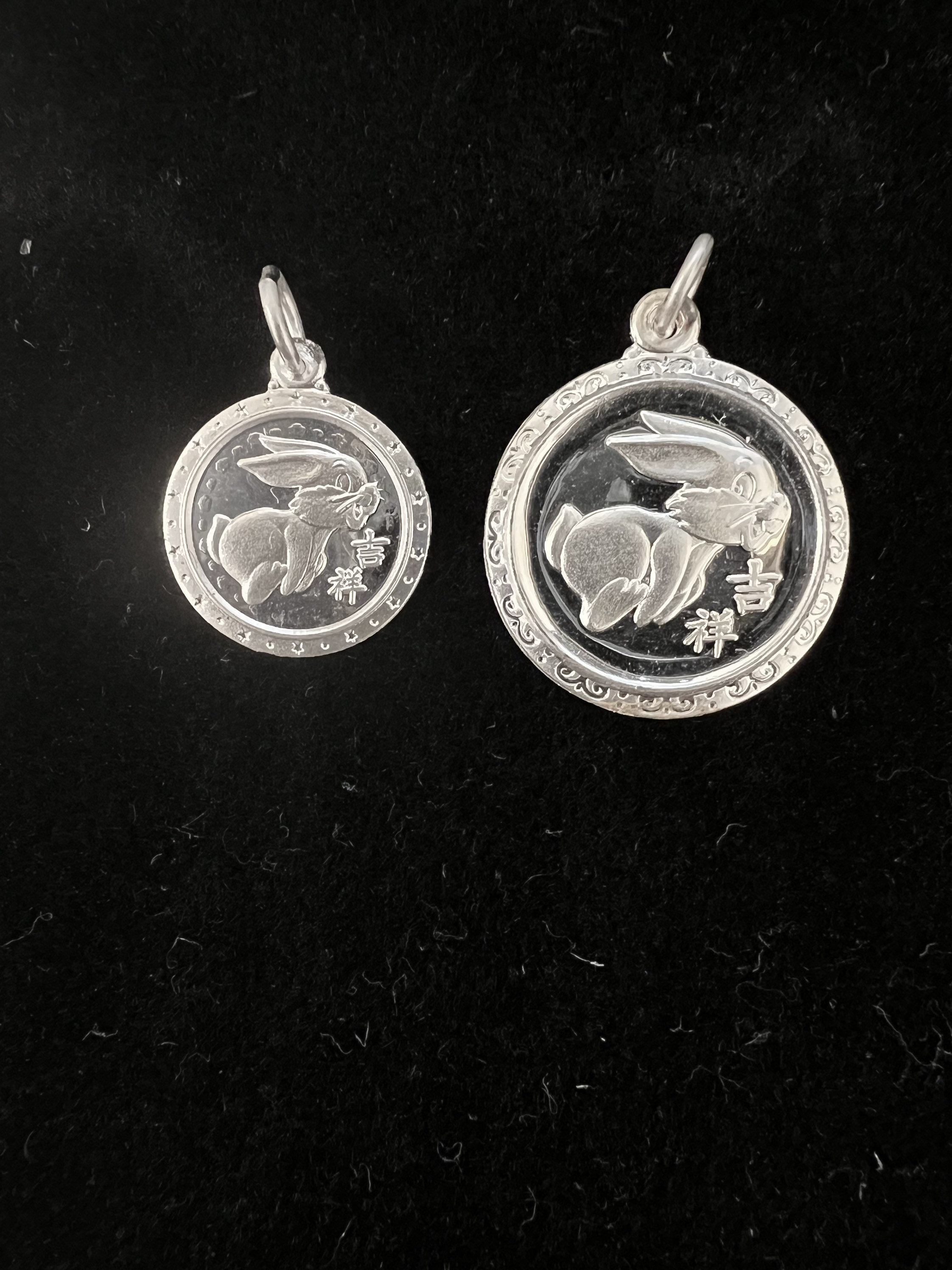 NOVICA Sterling Silver Chinese Zodiac Rabbit Pendant Necklace – .925 Silver, Handmade Artisan Jewelry