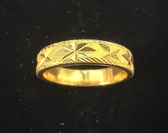24k gold Ring (star design)