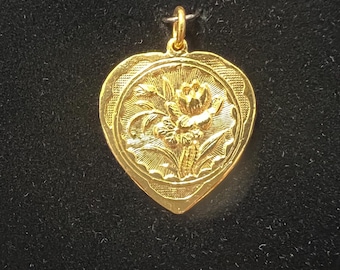 Vintage 24k Gold Health Pendant