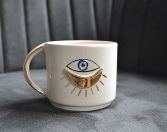 Elegance evil eye cup