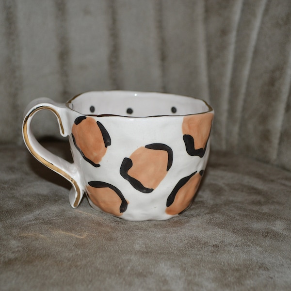 Leo Mug - Handmade mit Glanzgold