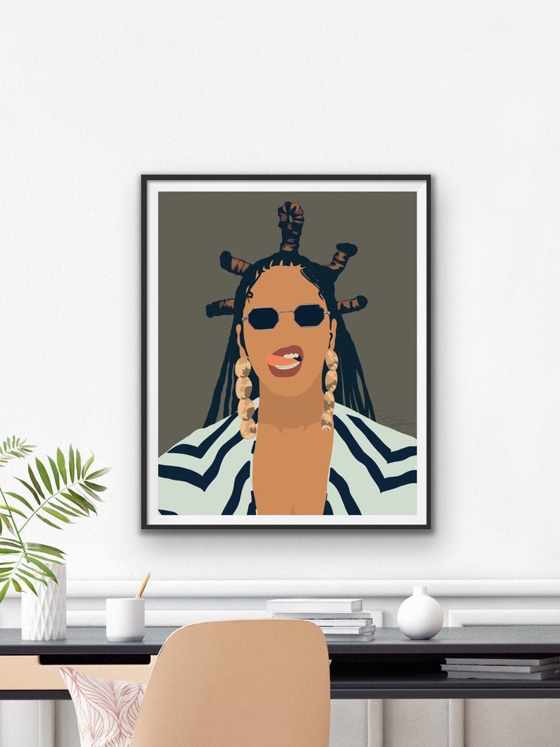 Minimalist Beyonce Black is King Printable Art, Digital Print, Wall Art