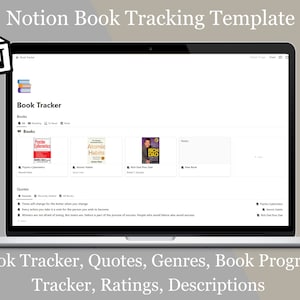 Notion Book Tracker Template Digital Book Tracker Simple Notion Digital Book Tracker Aesthetic Notion Book Tracker Digital Book Tracker