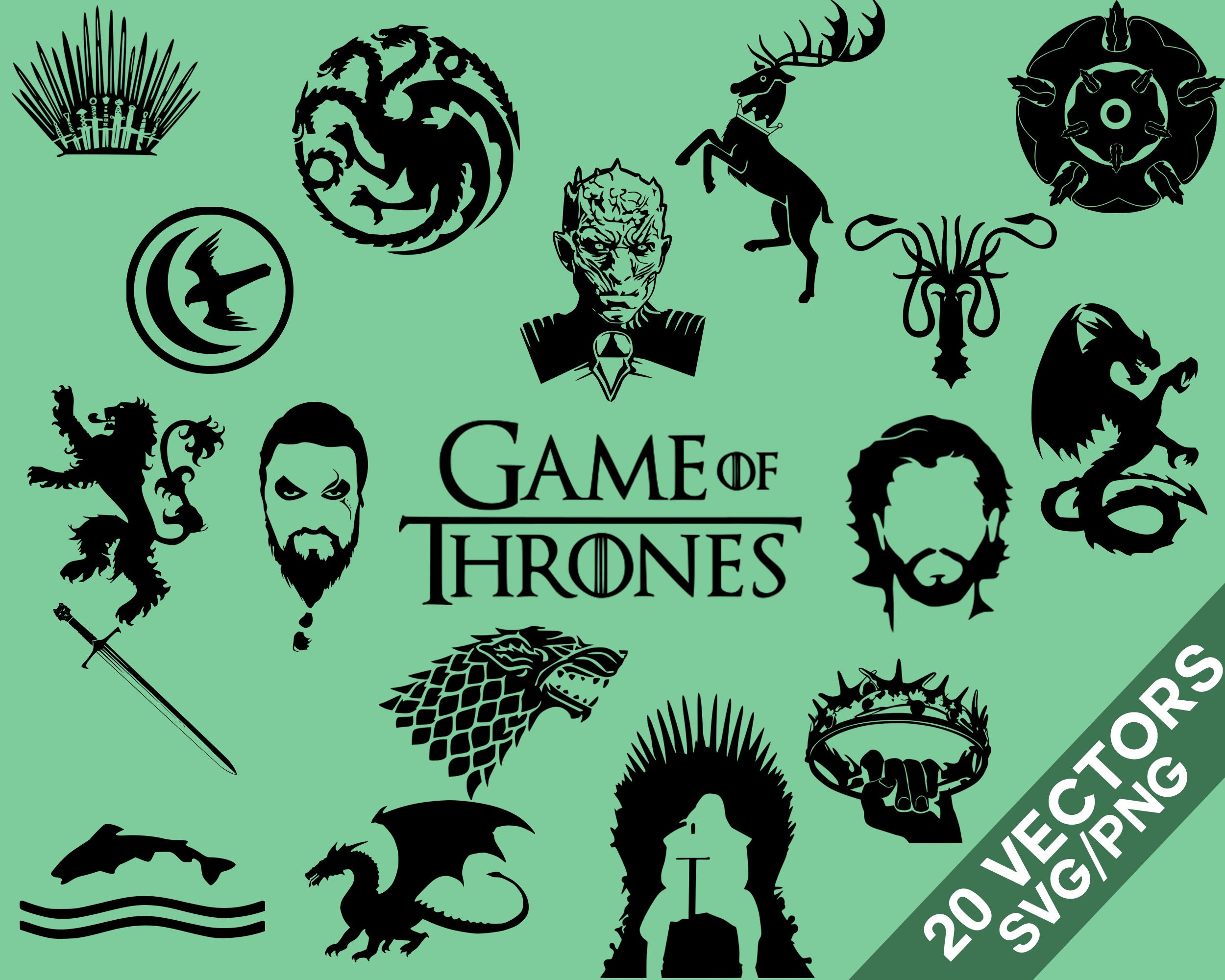 Game of Thrones Logo PNG vector in SVG, PDF, AI, CDR format