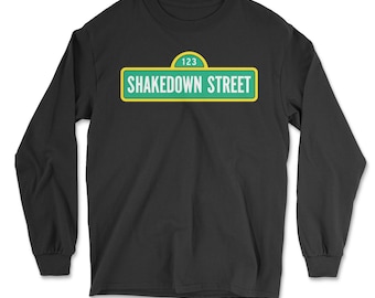 Shakedown Street Long Sleeve Shirt, Music, Concert, Swift, Fall, Tour, Dead, Hippie, Grateful, Jerry Garcia, Weir T-Shirt, GD Tie Dye