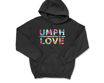 UMPH LOVE Tie Dye Hoodie, Concert Festival Sweatshirt