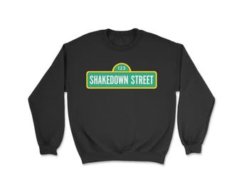 Shakedown Street Sweatshirt, Music, Concert, Summer, Fall, Tour, Dead, Swift, Grateful, Jerry Garcia, Weir, Long Sleeve T-Shirt, GD Tie Dye