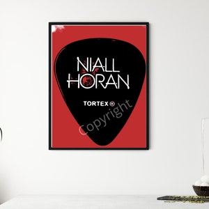 Niall Horan Guitar Pick, Wall Art, Instant Download Pintable, One Direciton