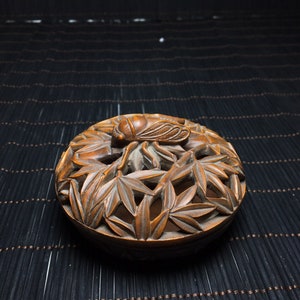 A collection of Chinese antique hand-carved boxwood incense burners.xh