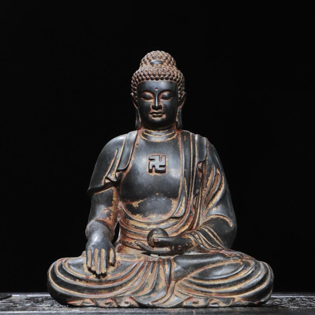 純銅製の釈迦牟尼仏像 - Etsy 日本