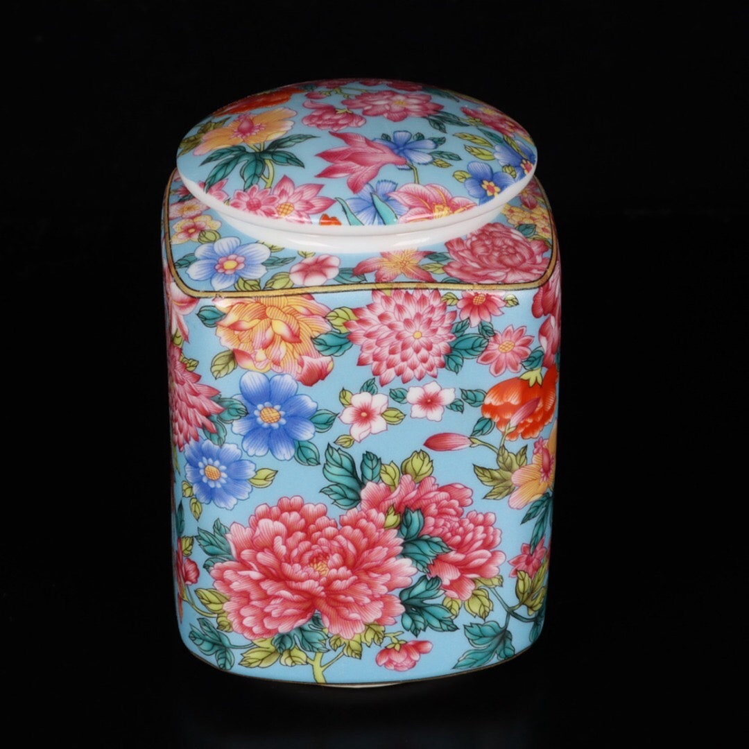 Chinese Antique Colorful Tea Tube - Etsy