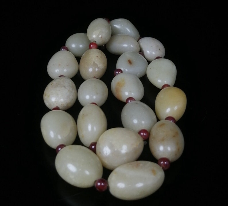 Old collection and old imitation white jade bracelet ornaments antiques\u2014003