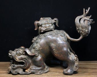 銅製:東方朔置物 現在、この商品の在庫はありません - Etsy