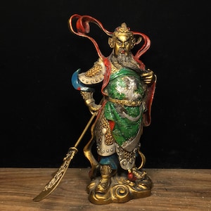 Pure copper painted Vajra Bodhisattva