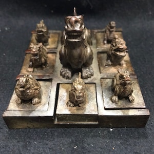 Chinese Antique Pure Copper Jiuzi Seal