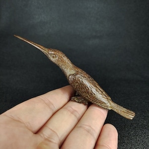 Long billed bird, hummingbird, bird of joy trinkets, tea ceremony, copper art tea knives