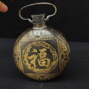 Brass gilded wine pot hand warming pot.01