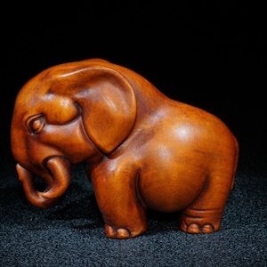 Boxwood carved statuette