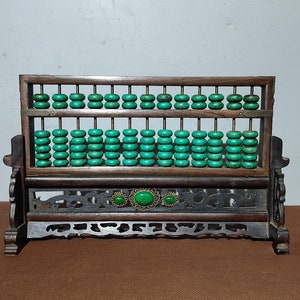 Chinese antique rosewood desktop abacus