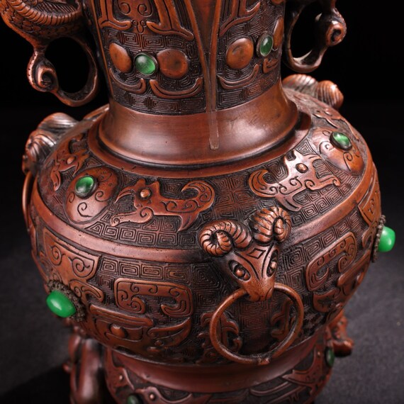 中国のアンティーク純銅製花瓶 - Etsy 日本