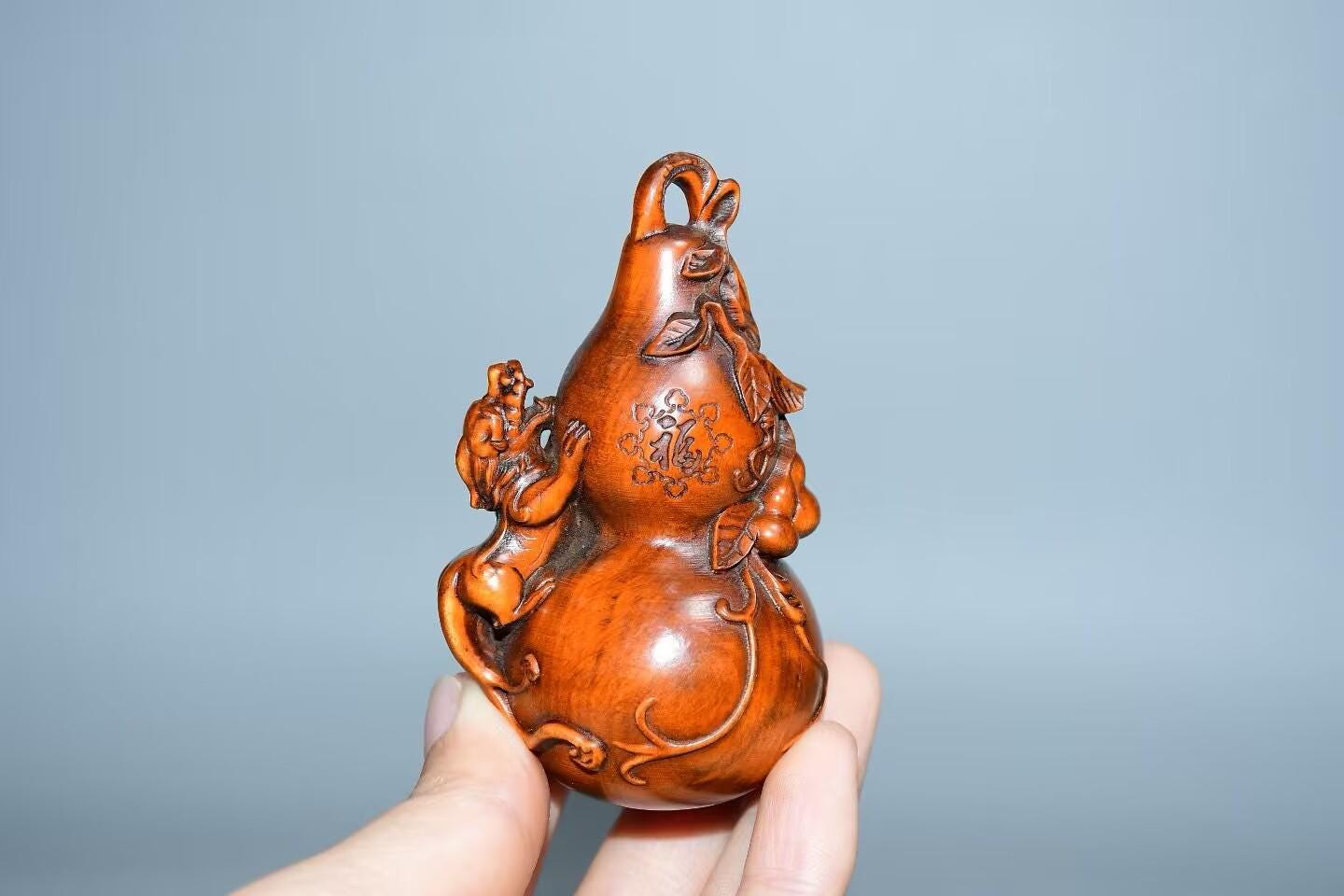 Chinese Natural Boxwood Carving Carved Pixiu Gourd Handle - Etsy
