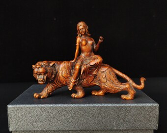 お値下げ❣️中国の古い器　動物いっぱい！可愛い　ドラゴン　ヴィンテージ Mini Wooden 12 Zodiac Dragon Monkey Chick Ox Tiger Rabbit