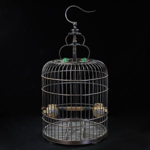 Chinese antique rosewood birdcage