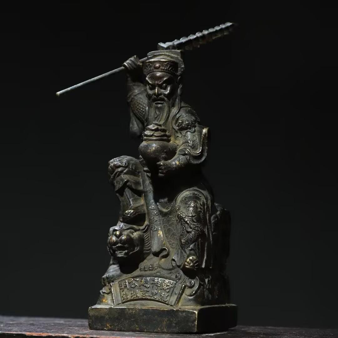 Chinese Antique Pure Copper Guan Gong - Etsy