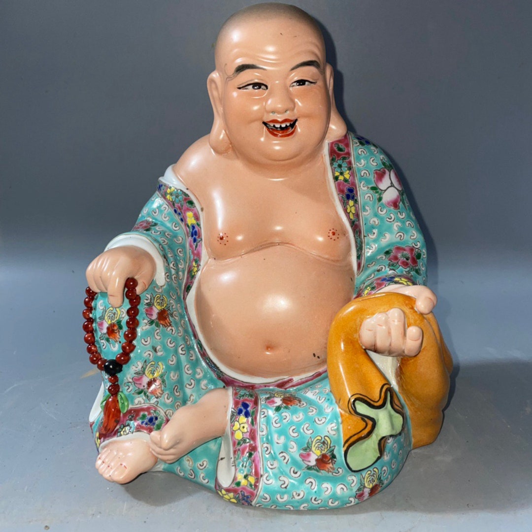 Chinese Antique Ceramic Buddha Statues Etsy