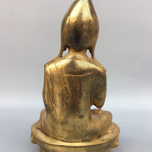 Father's Day gift hot pure copper gilt master Buddha statue ornament.64