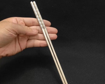 Collection of Chinese handmade old silver chopsticks—003
