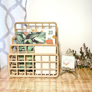 Vintage 1983 Yaffa organizer, neutral, tan, beige