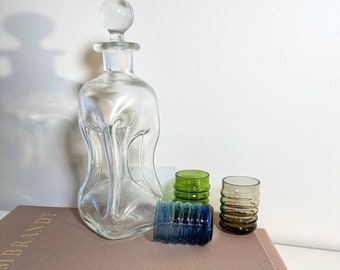 Vintage Holmegaard Kluk Kluk decanter 1960s, Danish modern, Scandinavian design