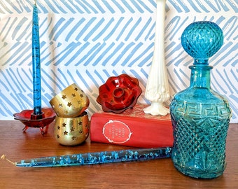 Vintage Home Decor Variety: Fenton, Lucite, Brass, Glass