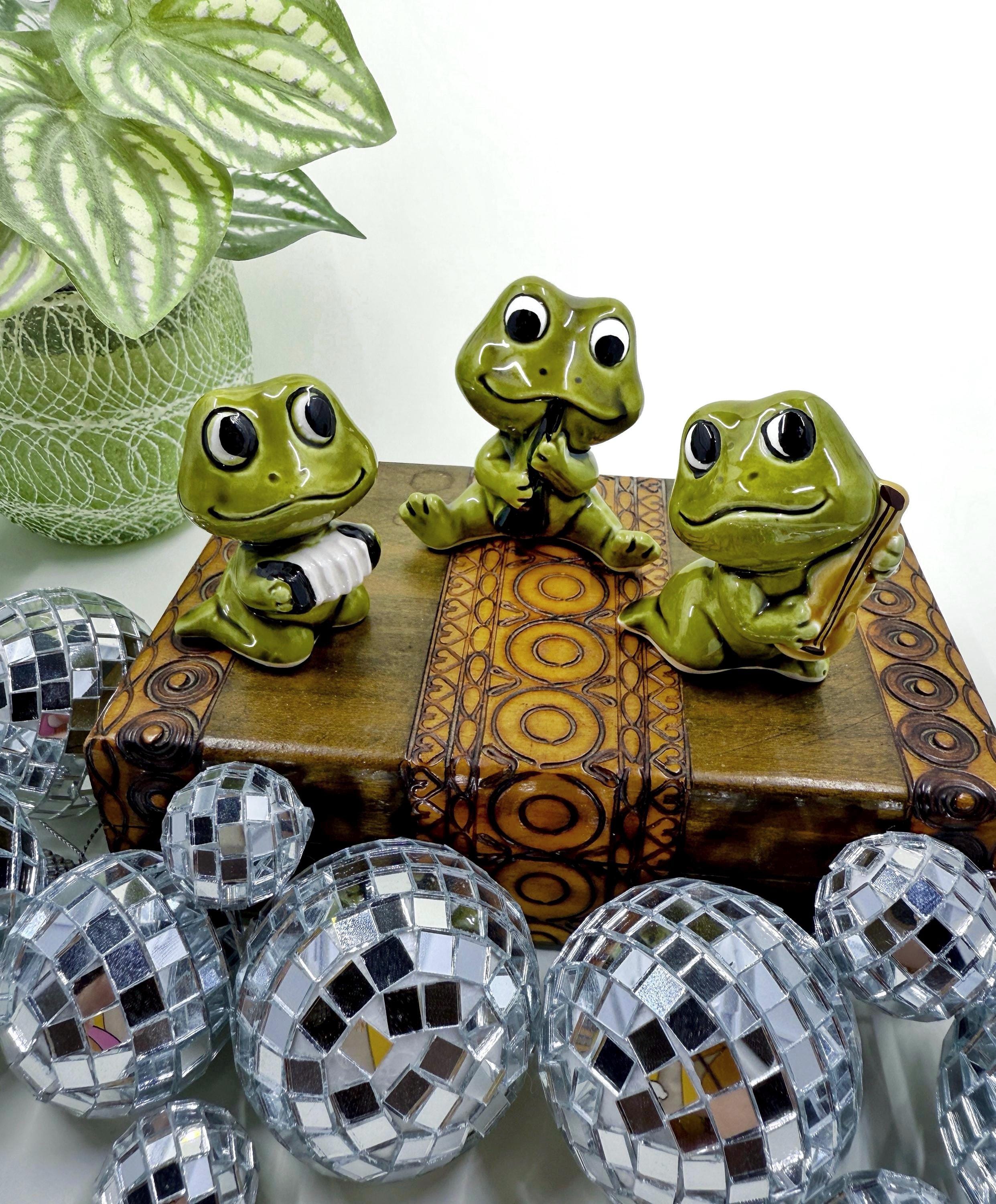 置物 renpapa Set of 3 Vintage Sears and Roebuck Neil the Frog Musical