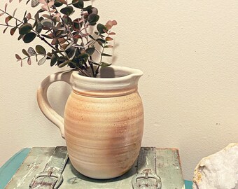 Studio pottery pitcher