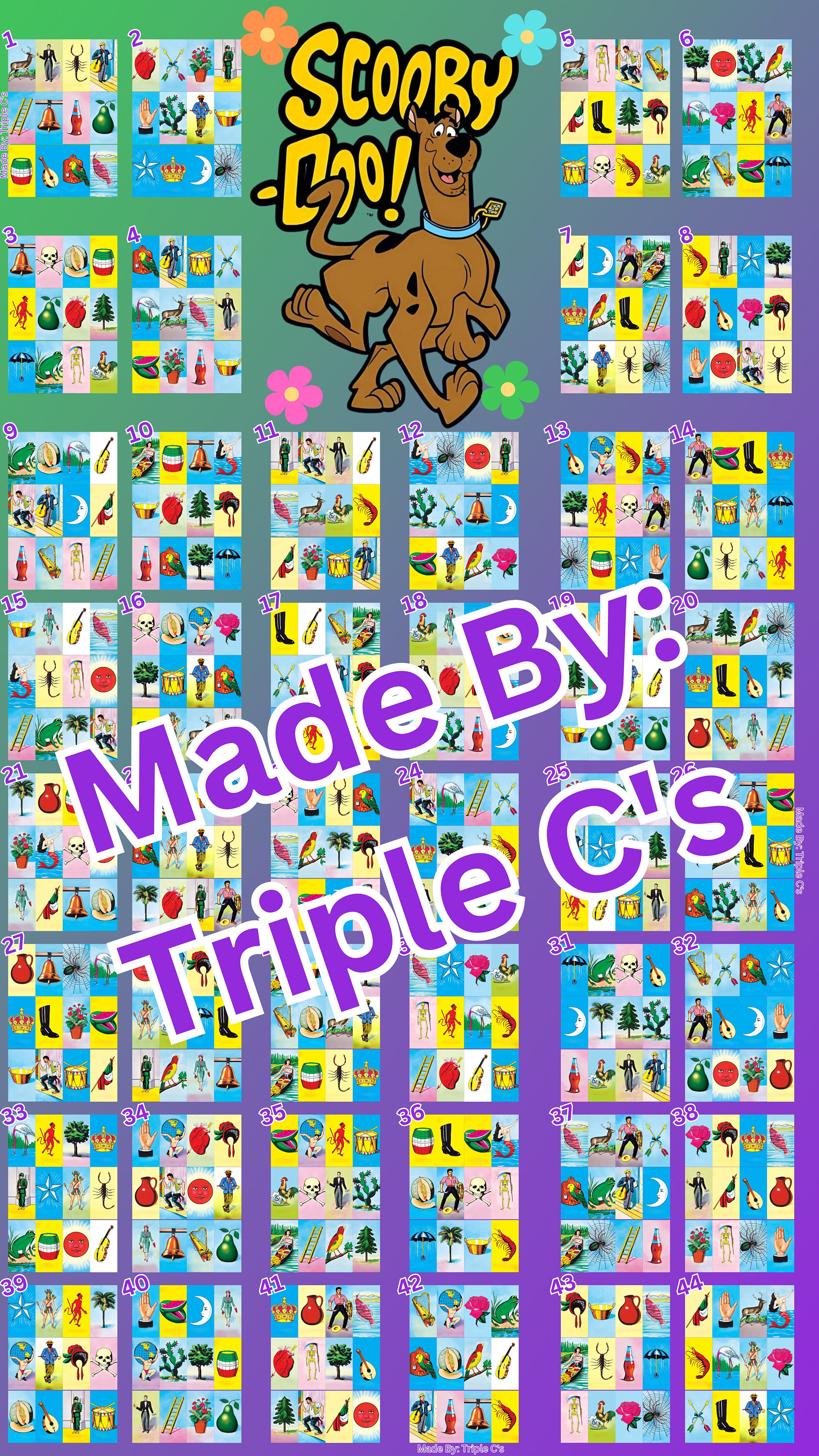 Lotería FTF 44 Cards