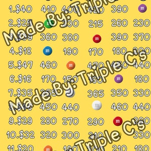 Bingo Board 500 every row