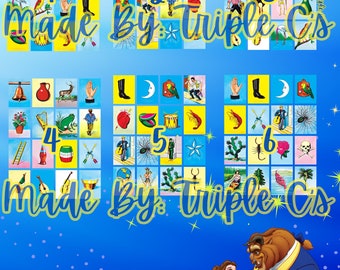 Loteria Board- 6 Full Cards