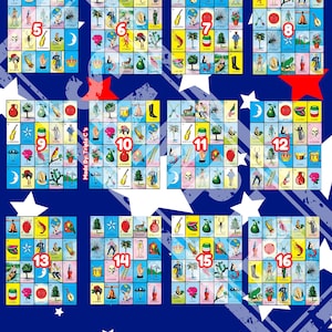 Loteria Board- Full Card, First to Fill