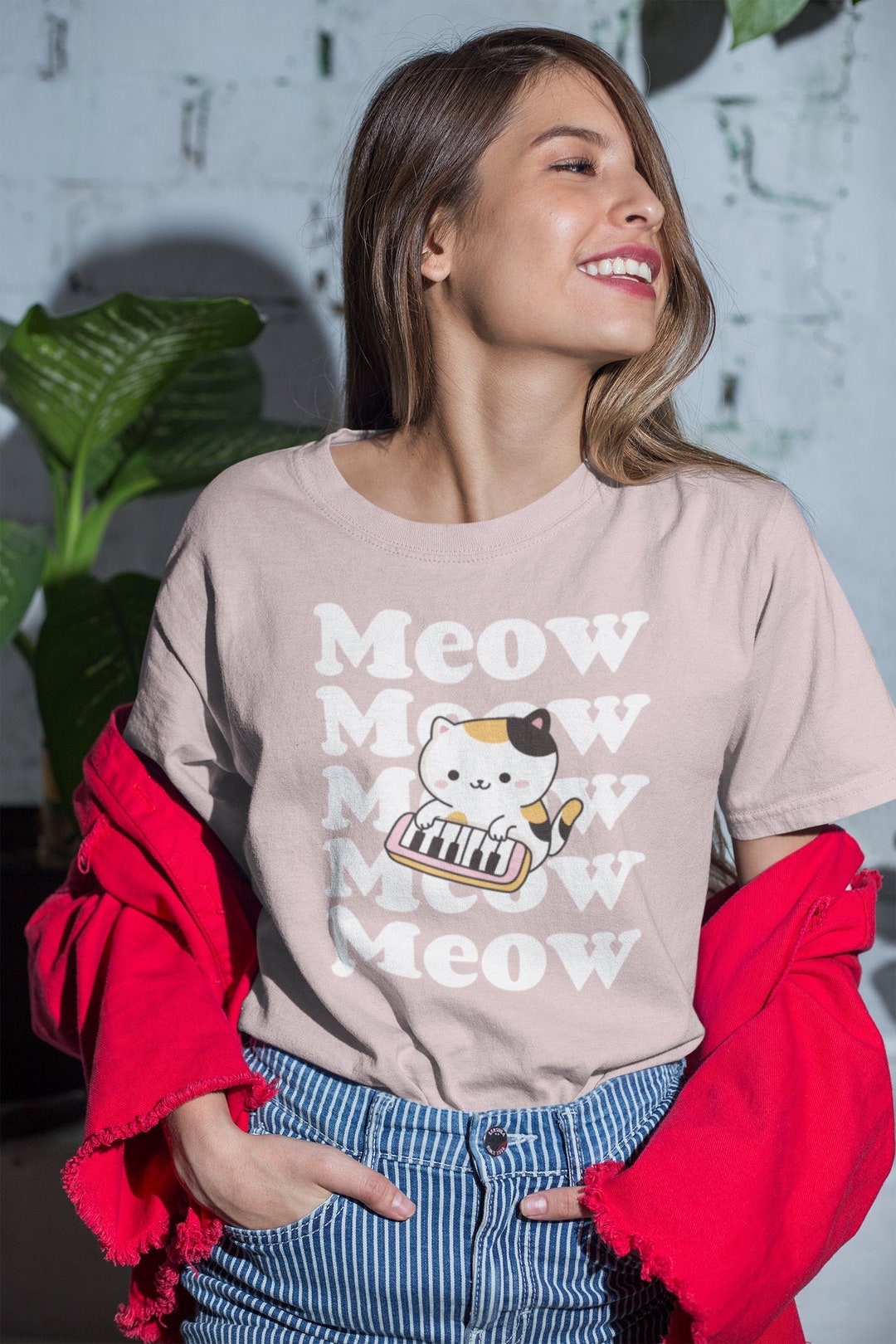 Kawaii Cat Shirt Kawaii Shirt Women Cat Shirt Kawaii Shirt Etsy