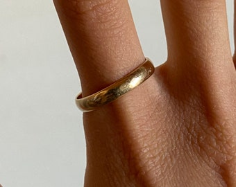 Vintage 14K Gold Band, Size 10.25, Wedding Ring