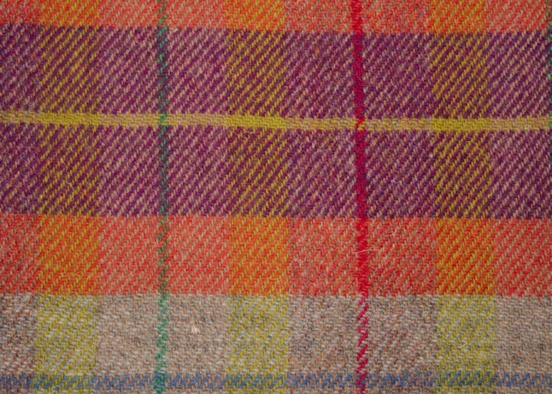 Harris Tweed Fabric Direct from the Isle of Harris Various orange patterns and lengths available. A087