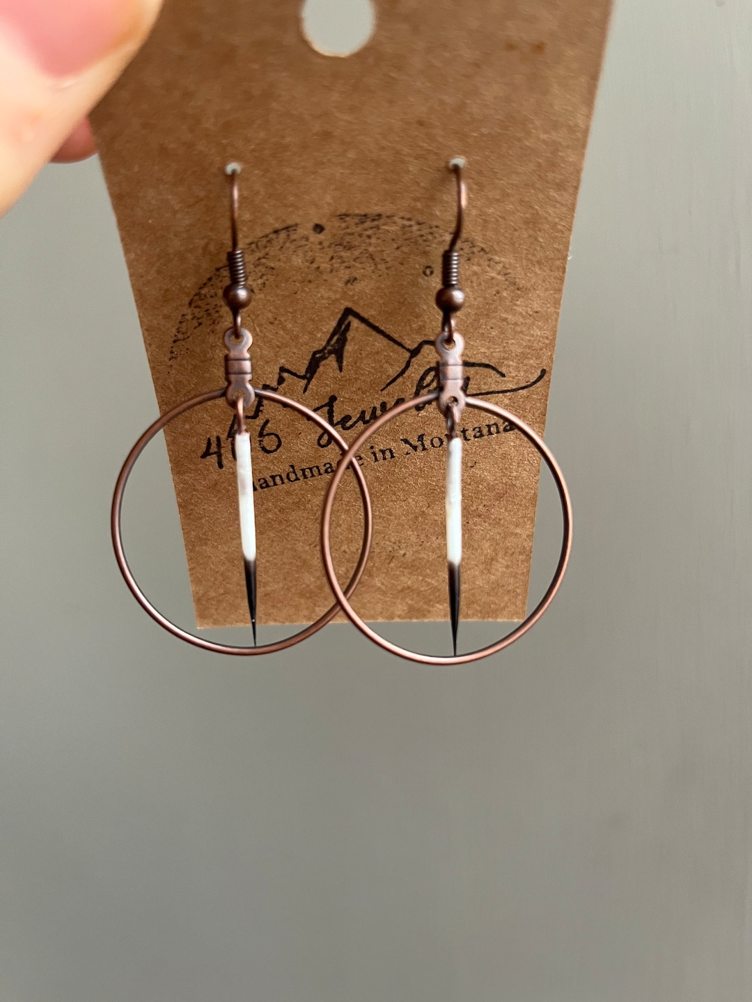 Porcupine Quills Made in Montana Handmade Jewelry Genuine Porcupine  Earrings Porcupine Jewelry 406 MT Porcupine Quills Montana Yellowstone 