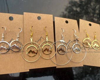 Ohrringe Berg Montana Made Handmade Schmuck handgemachte Ohrringe Montana Schmuck Schmuck 406 Montana Ohrringe MT Berg Schmuck