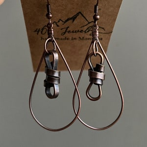 Copper knot Earrings Montana earrings Made in Montana Handmade Jewelry Gift montana earrings montana 406 copper earrings copper jewelry MT