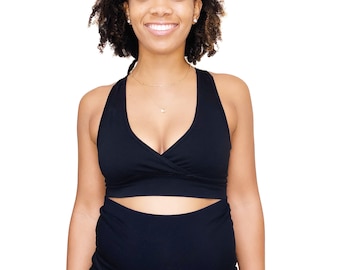 Organic Cotton Nursing Bra: GOTS Certified Turkish Cotton, Sleep & Sport