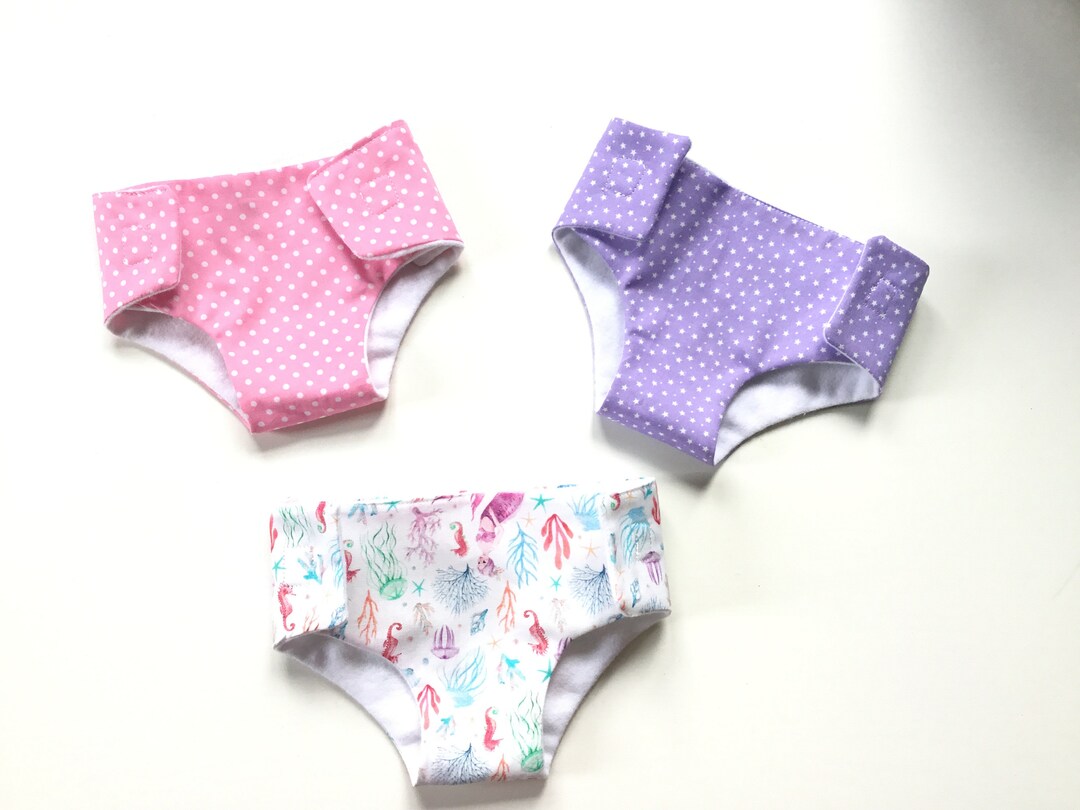 Set of Baby Doll Nappies / Diaper/ Baby Anabel / Baby Alex / Etsy UK