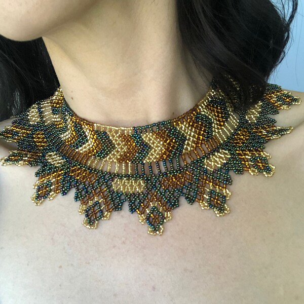 Beaded Collar - Etsy